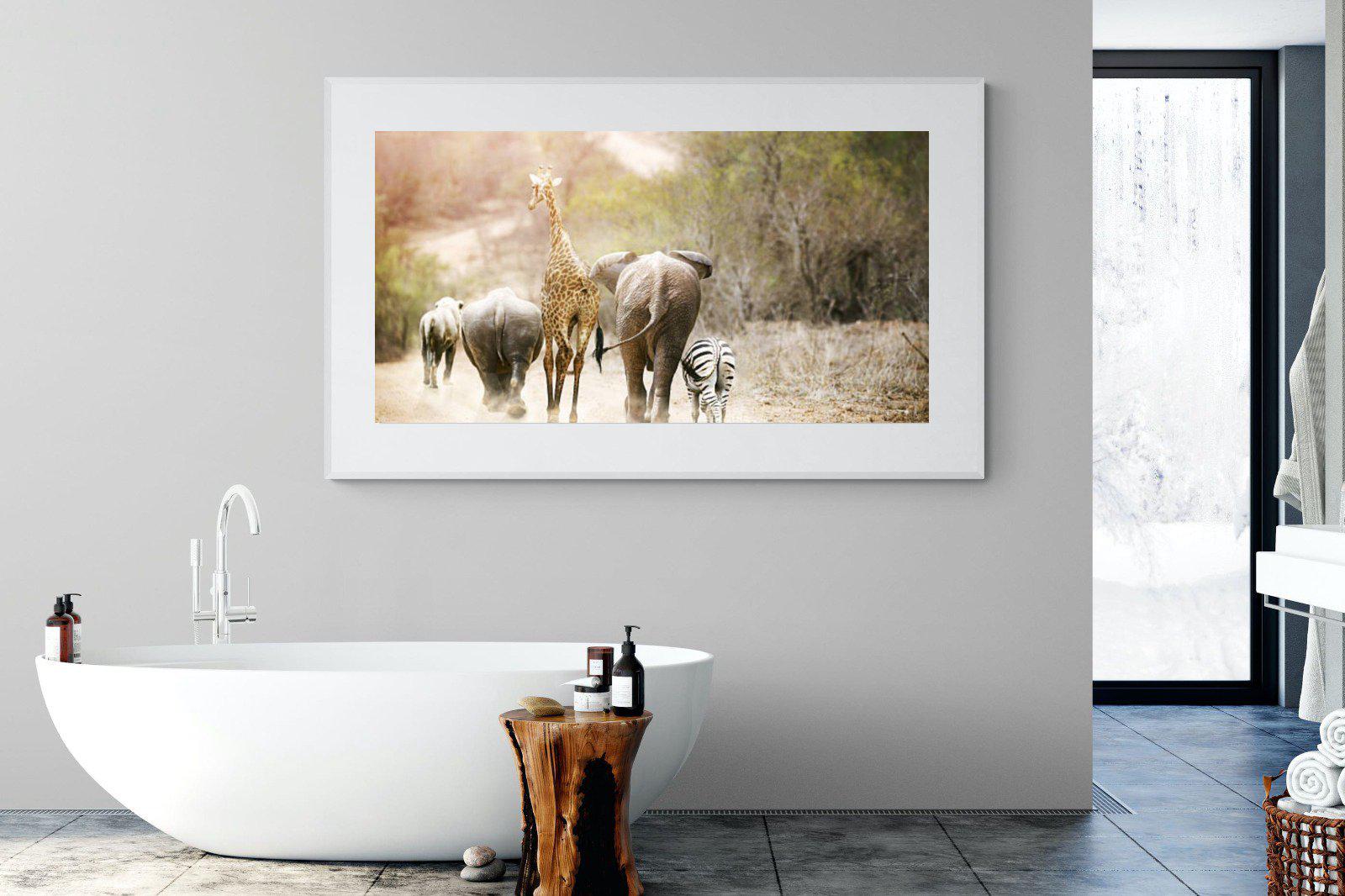 Mixed Family-Wall_Art-180 x 110cm-Framed Print-White-Pixalot