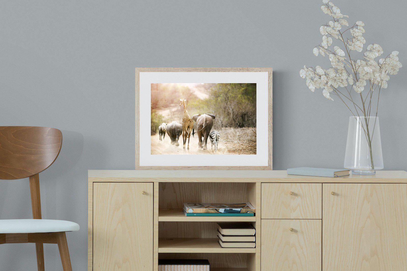 Mixed Family-Wall_Art-60 x 45cm-Framed Print-Wood-Pixalot