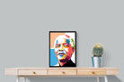 Modern Madiba-Wall_Art-45 x 60cm-Mounted Canvas-Black-Pixalot