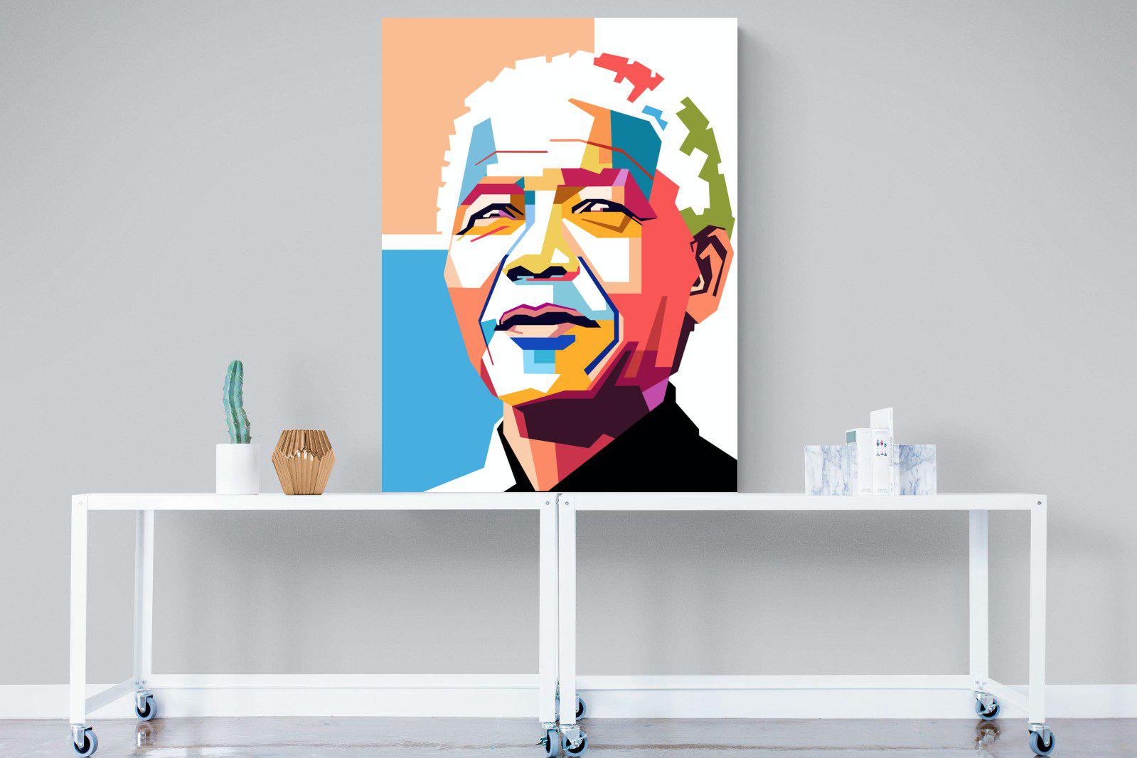 Modern Madiba-Wall_Art-90 x 120cm-Mounted Canvas-No Frame-Pixalot