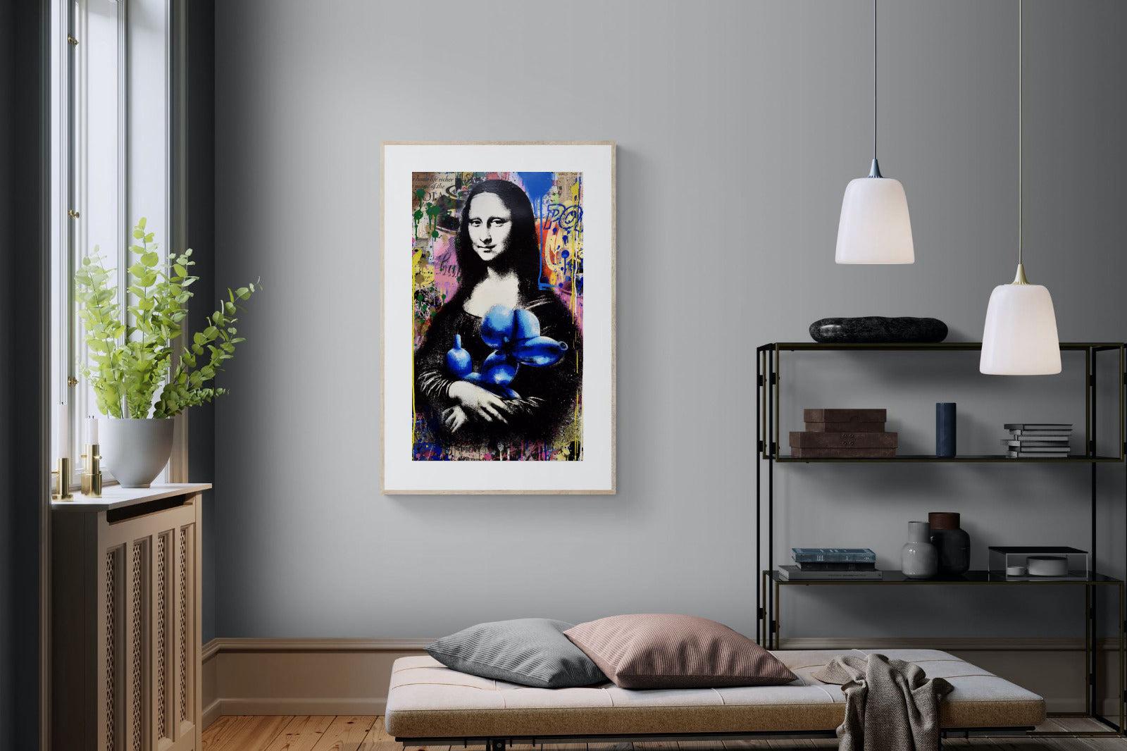 Mona Lisa Pop Art-Wall_Art-100 x 150cm-Framed Print-Wood-Pixalot