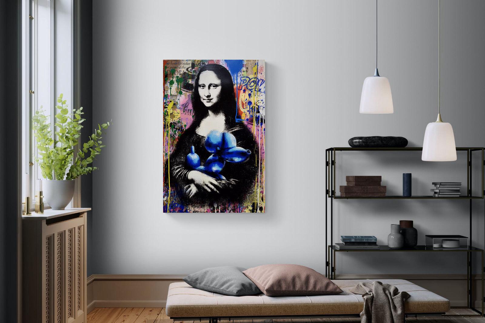 Mona Lisa Pop Art-Wall_Art-100 x 150cm-Mounted Canvas-No Frame-Pixalot