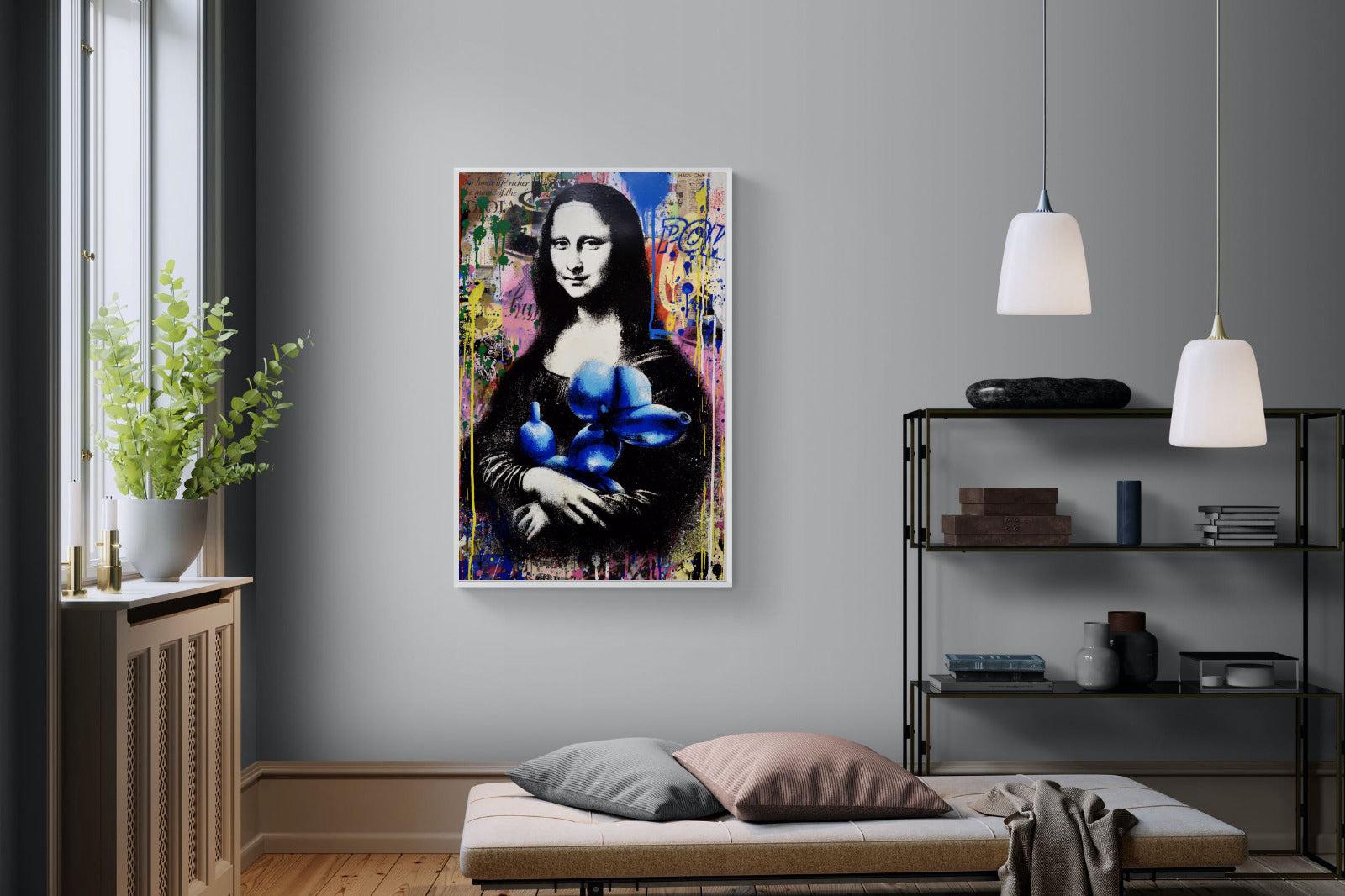 Mona Lisa Pop Art-Wall_Art-100 x 150cm-Mounted Canvas-White-Pixalot