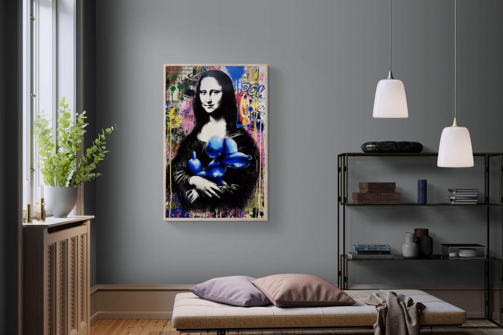 Mona Lisa Pop Art-Wall_Art-100 x 150cm-Mounted Canvas-Wood-Pixalot
