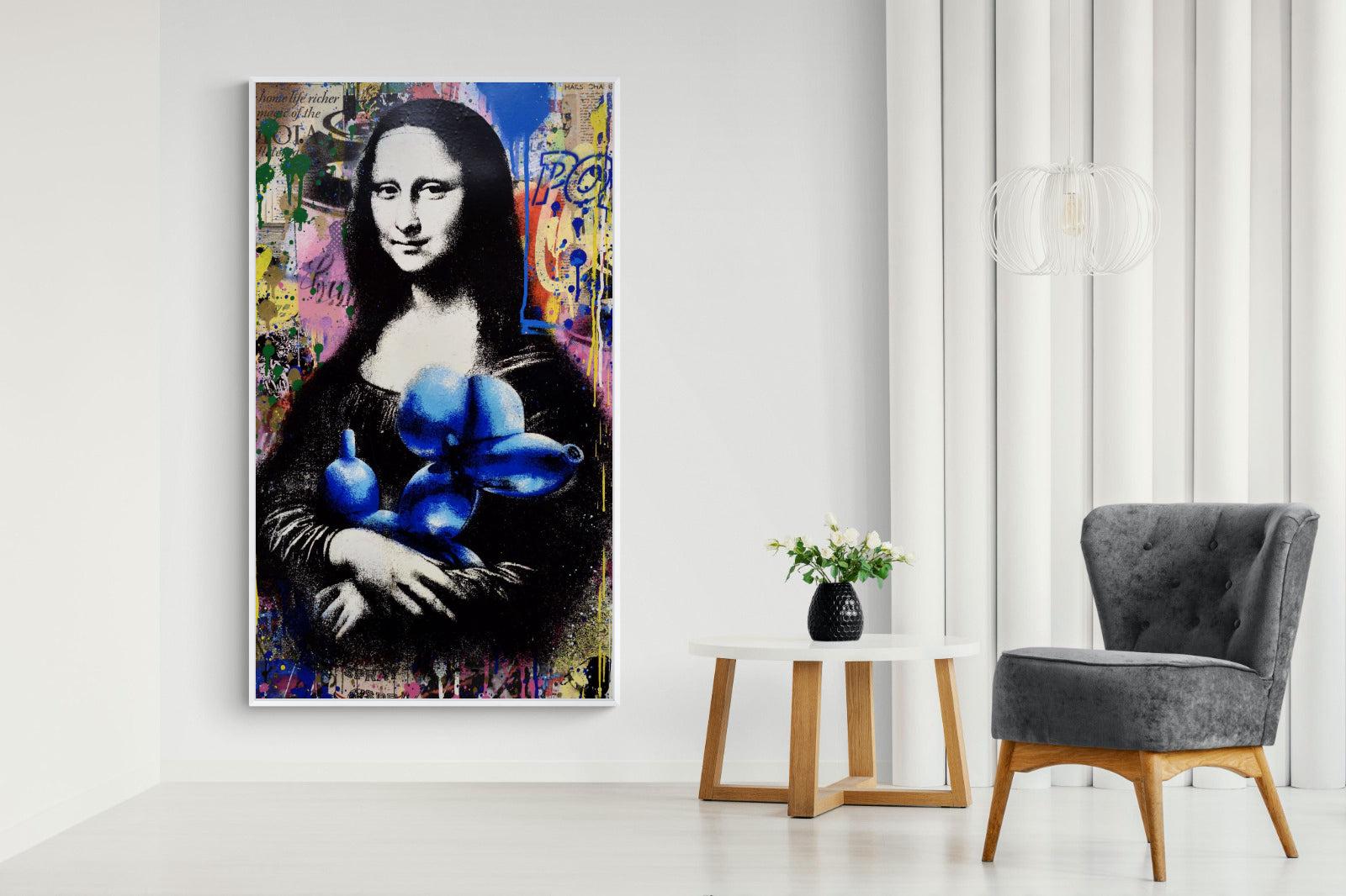 Mona Lisa Pop Art-Wall_Art-130 x 220cm-Mounted Canvas-White-Pixalot