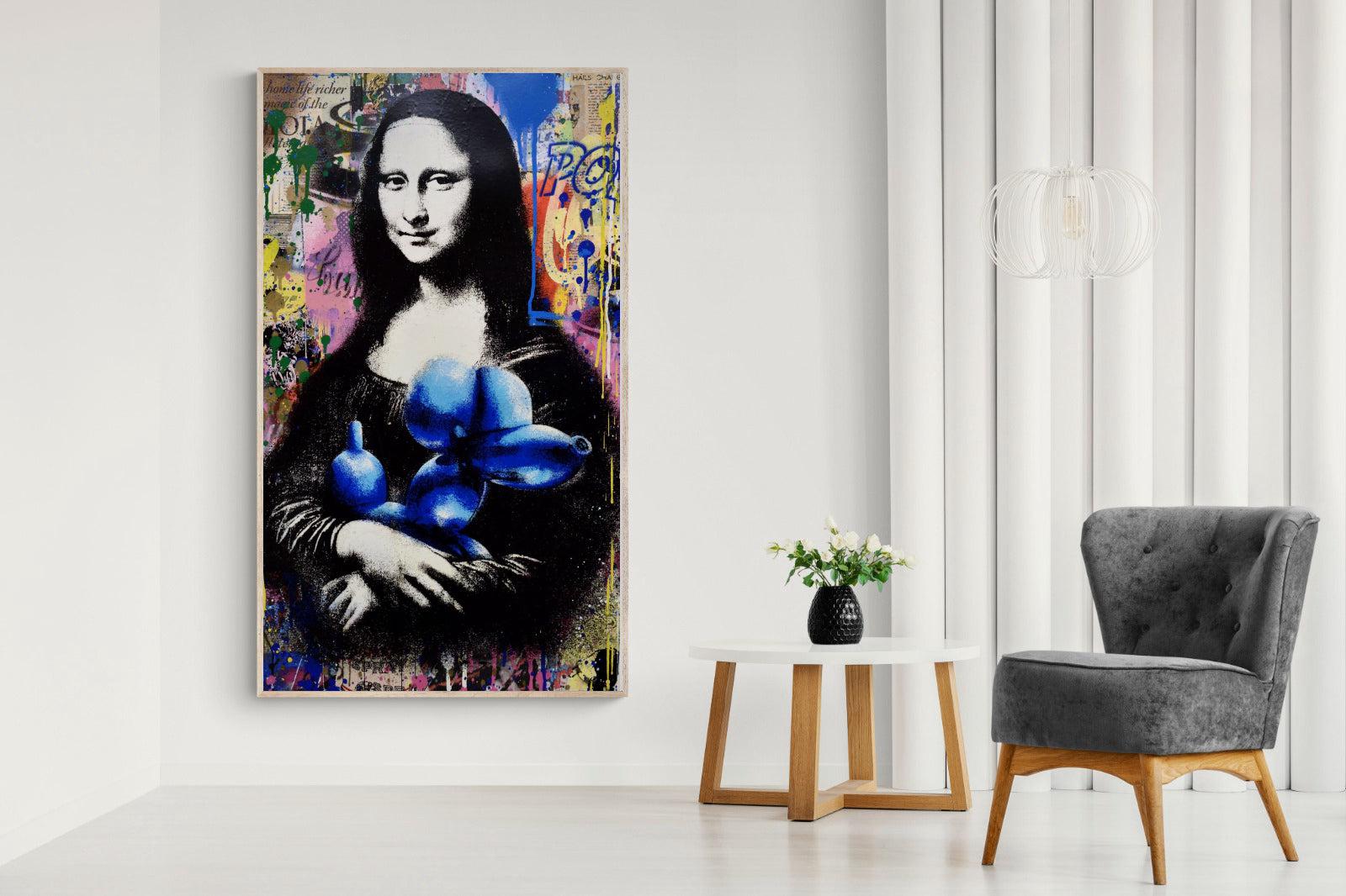 Mona Lisa Pop Art-Wall_Art-130 x 220cm-Mounted Canvas-Wood-Pixalot
