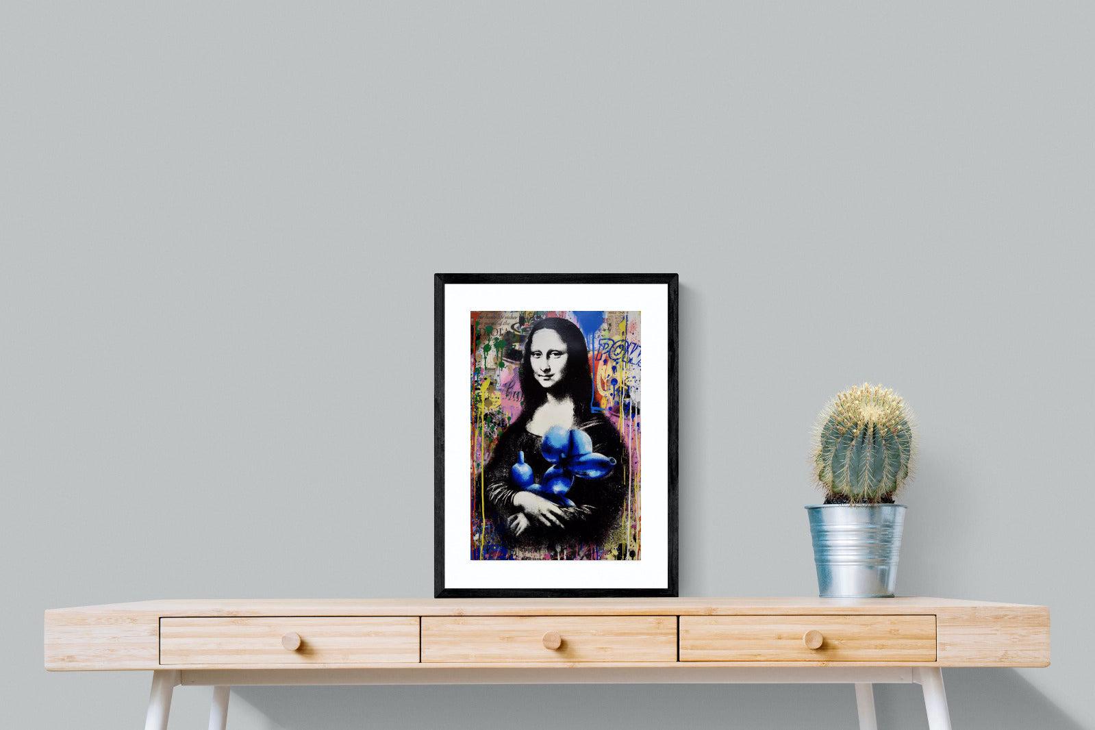 Mona Lisa Pop Art-Wall_Art-45 x 60cm-Framed Print-Black-Pixalot