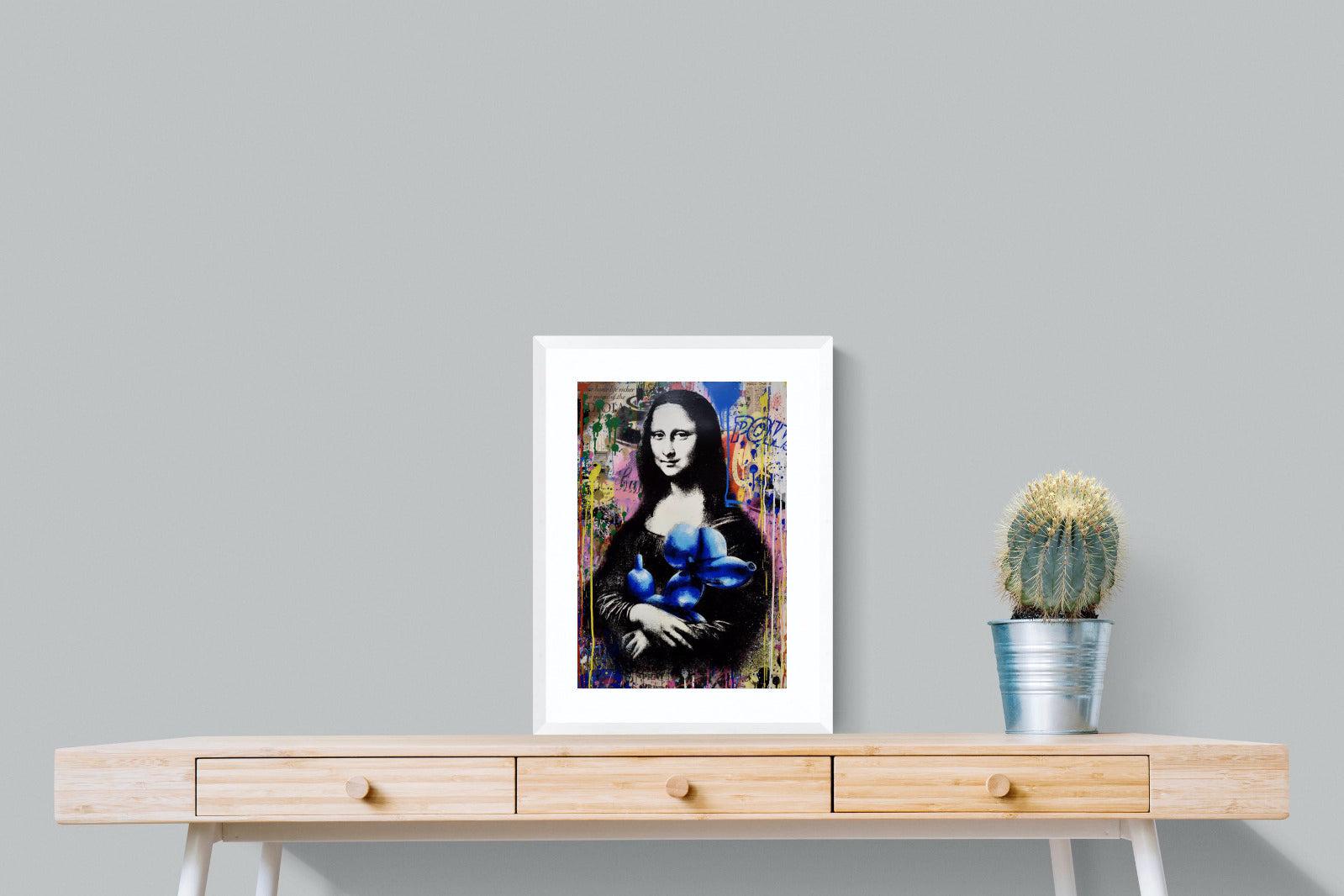 Mona Lisa Pop Art-Wall_Art-45 x 60cm-Framed Print-White-Pixalot