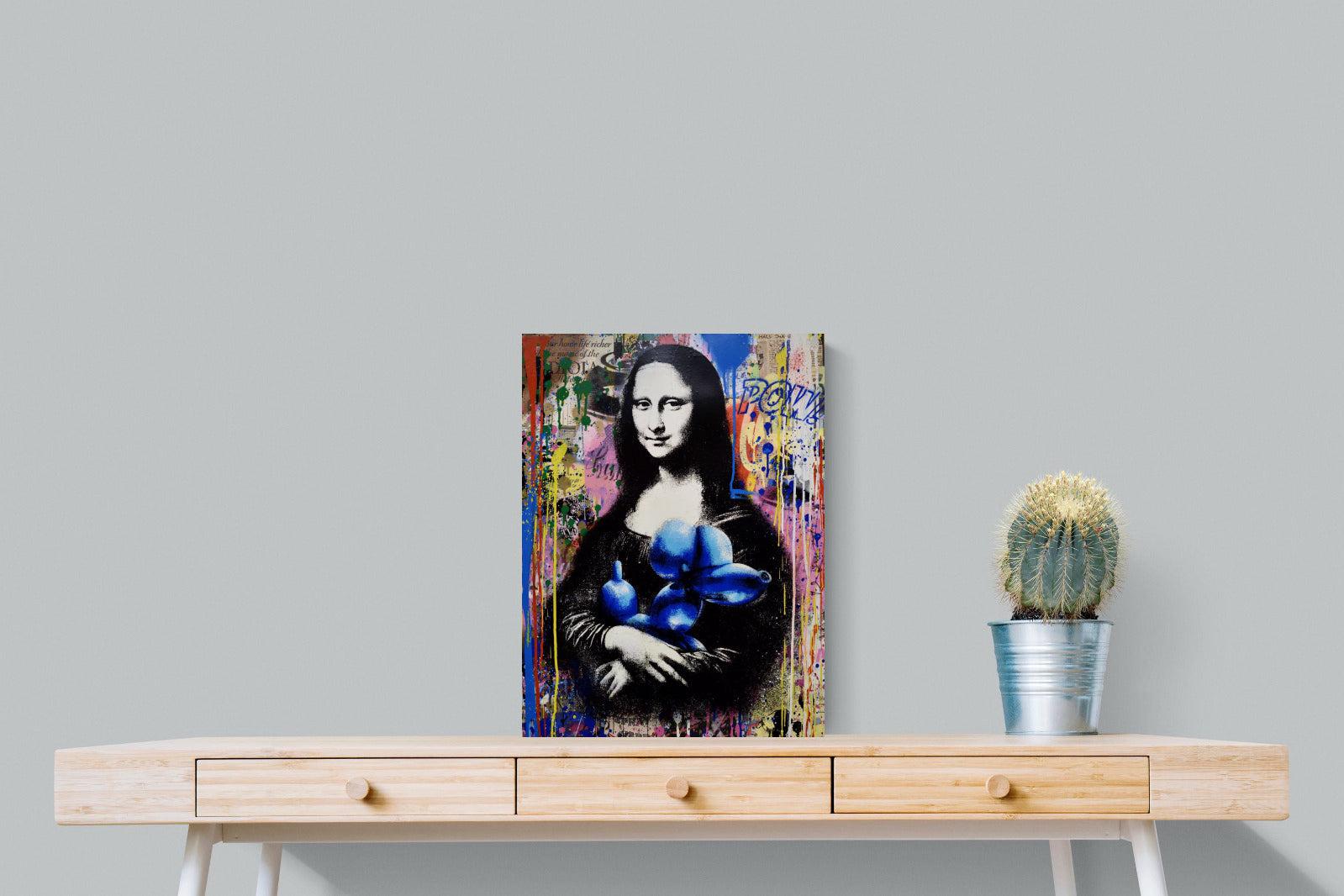 Mona Lisa Pop Art-Wall_Art-45 x 60cm-Mounted Canvas-No Frame-Pixalot