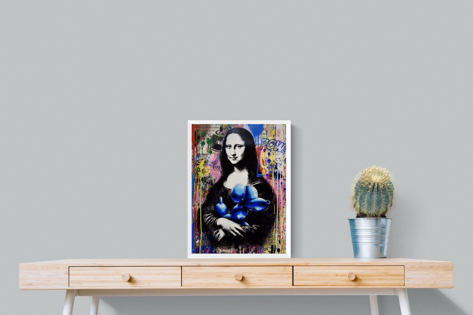 Mona Lisa Pop Art-Wall_Art-45 x 60cm-Mounted Canvas-White-Pixalot