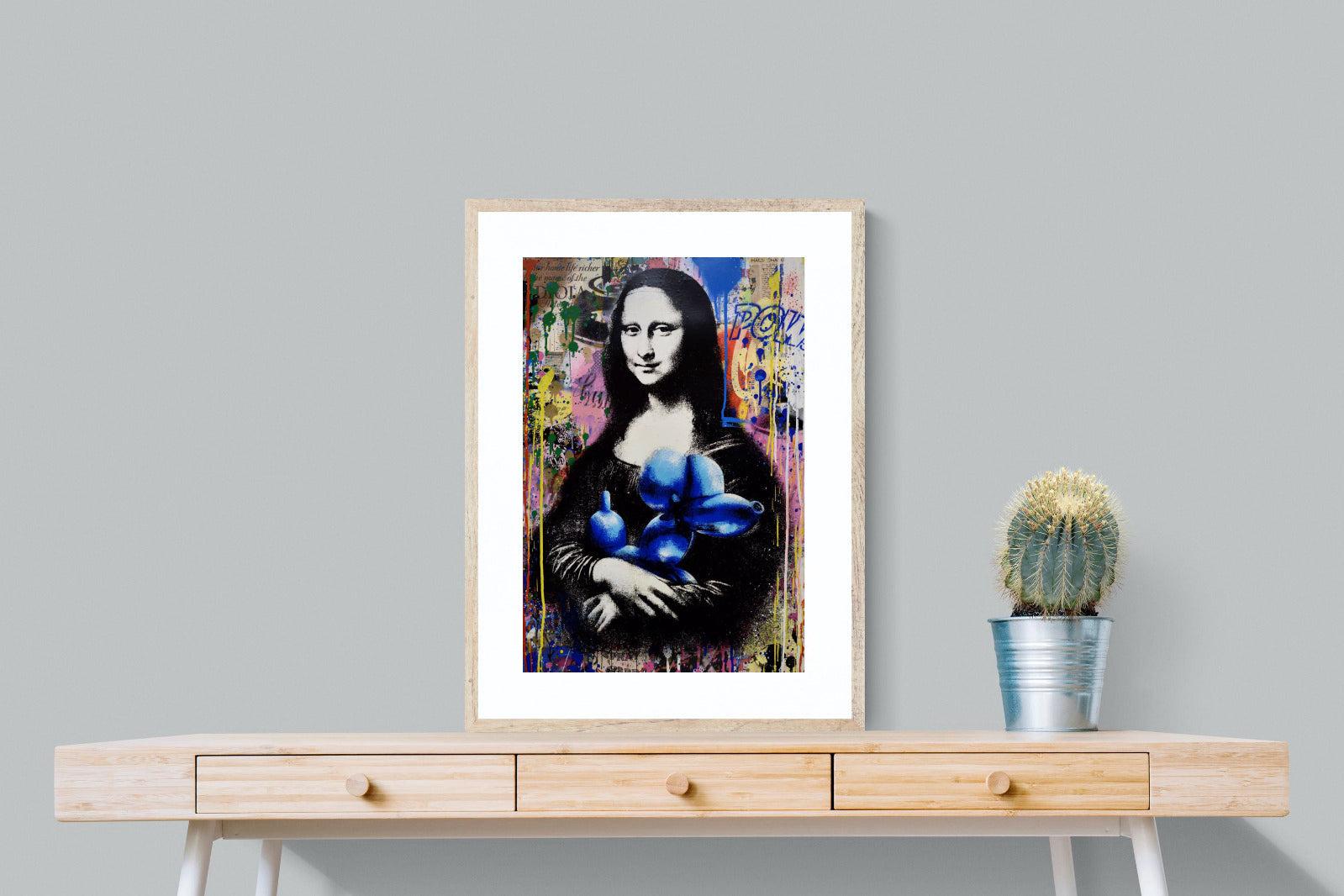 Mona Lisa Pop Art-Wall_Art-60 x 80cm-Framed Print-Wood-Pixalot