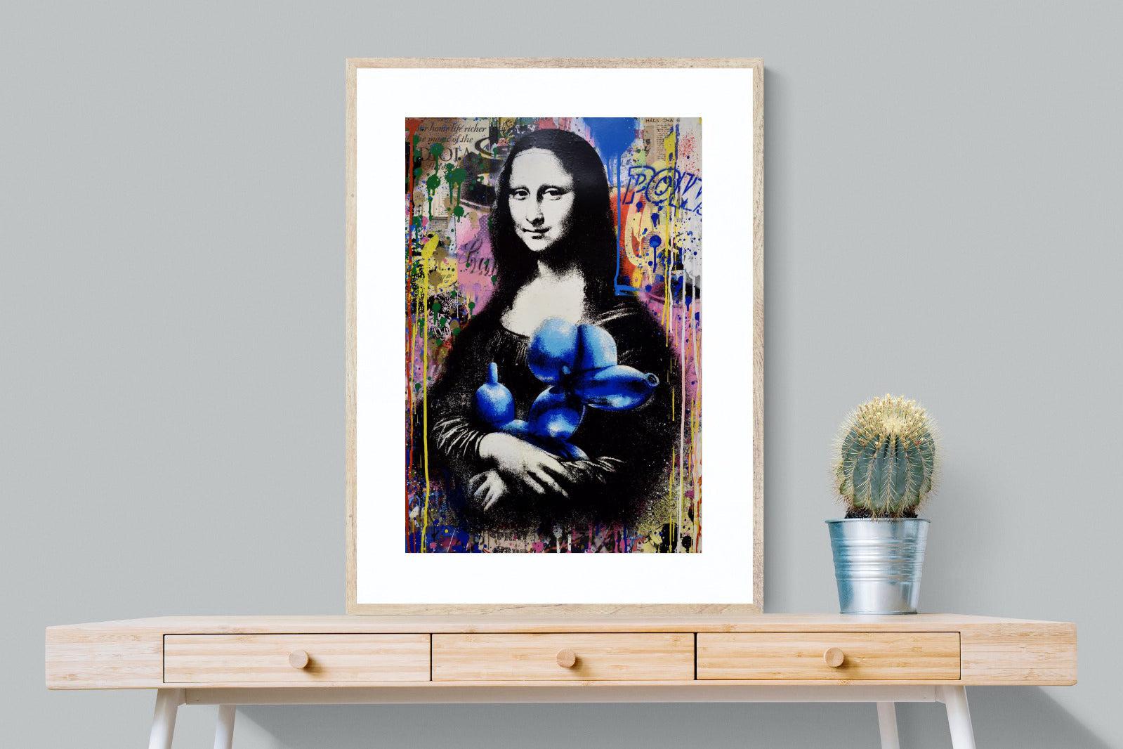 Mona Lisa Pop Art-Wall_Art-75 x 100cm-Framed Print-Wood-Pixalot