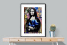 Mona Lisa Pop Art-Wall_Art-75 x 100cm-Framed Print-Black-Pixalot