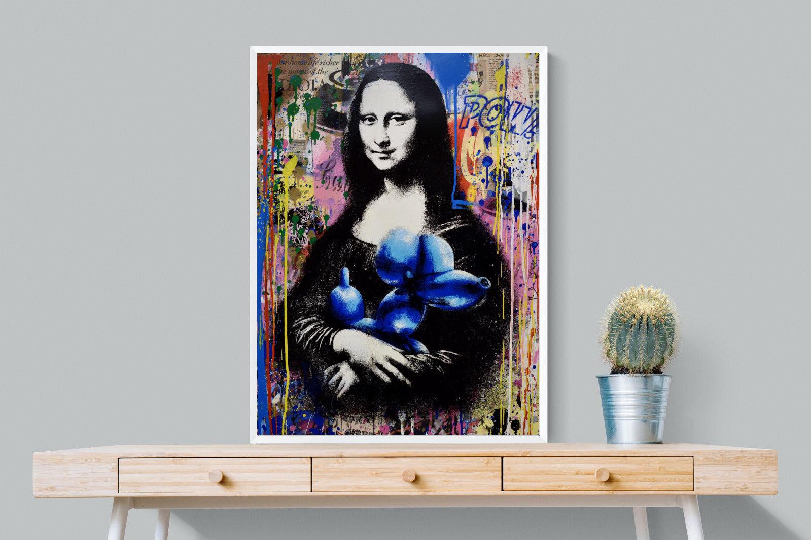 Mona Lisa Pop Art-Wall_Art-75 x 100cm-Mounted Canvas-White-Pixalot