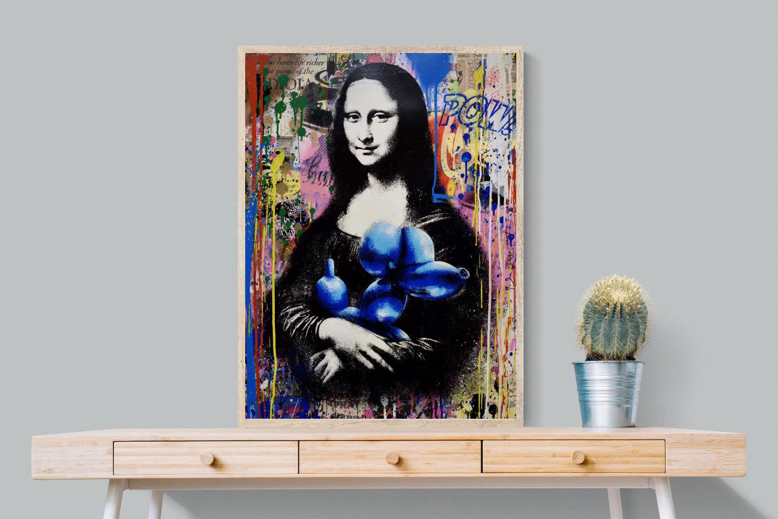 Mona Lisa Pop Art-Wall_Art-75 x 100cm-Mounted Canvas-Wood-Pixalot
