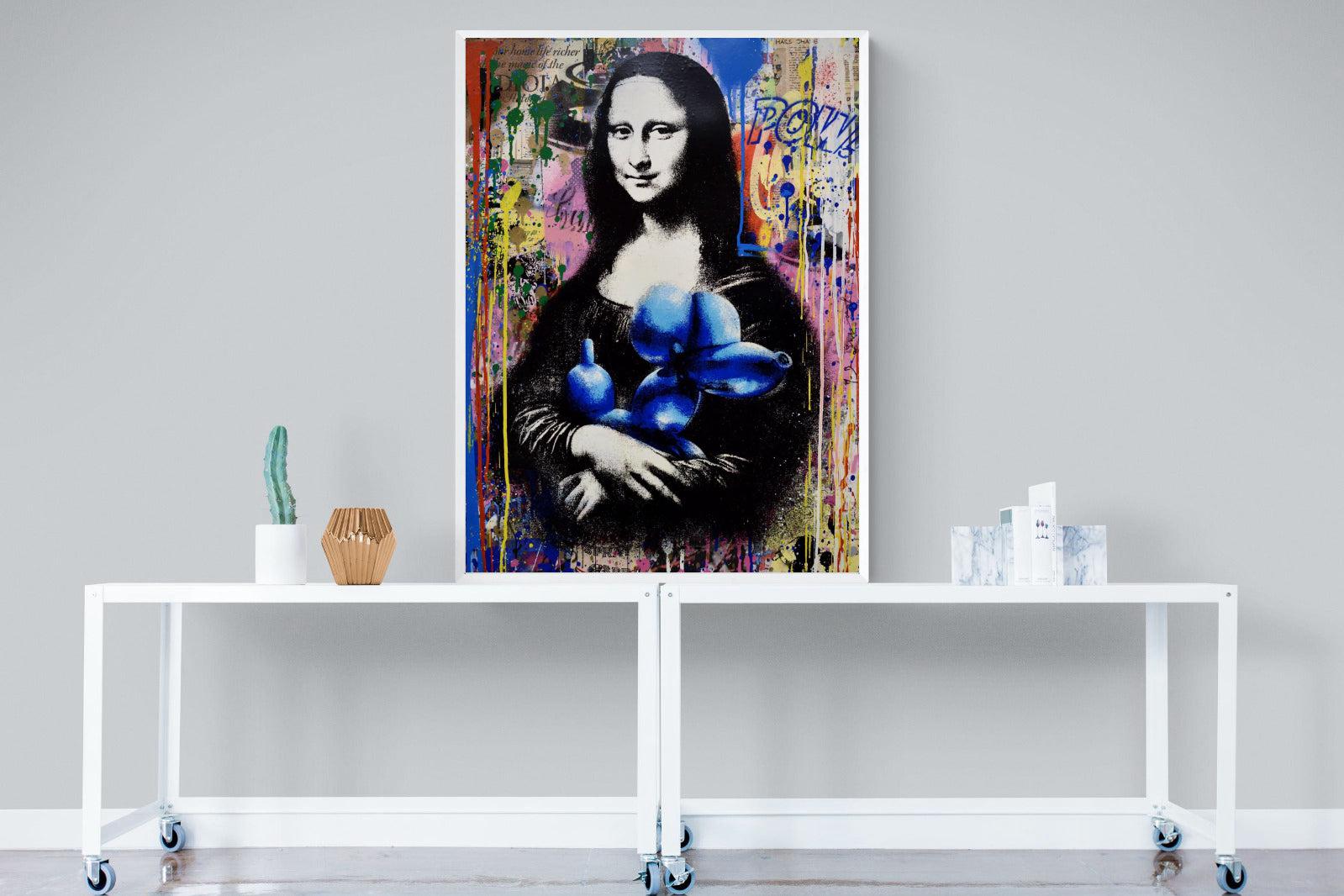 Mona Lisa Pop Art-Wall_Art-90 x 120cm-Mounted Canvas-White-Pixalot