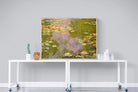 Monet Water Lilies-Wall_Art-120 x 90cm-Mounted Canvas-Wood-Pixalot