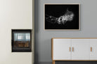 Monochromatic Jellyfish-Wall_Art-100 x 75cm-Mounted Canvas-Wood-Pixalot