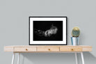 Monochromatic Jellyfish-Wall_Art-80 x 60cm-Framed Print-Black-Pixalot