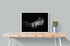 Monochromatic Jellyfish-Wall_Art-80 x 60cm-Mounted Canvas-White-Pixalot