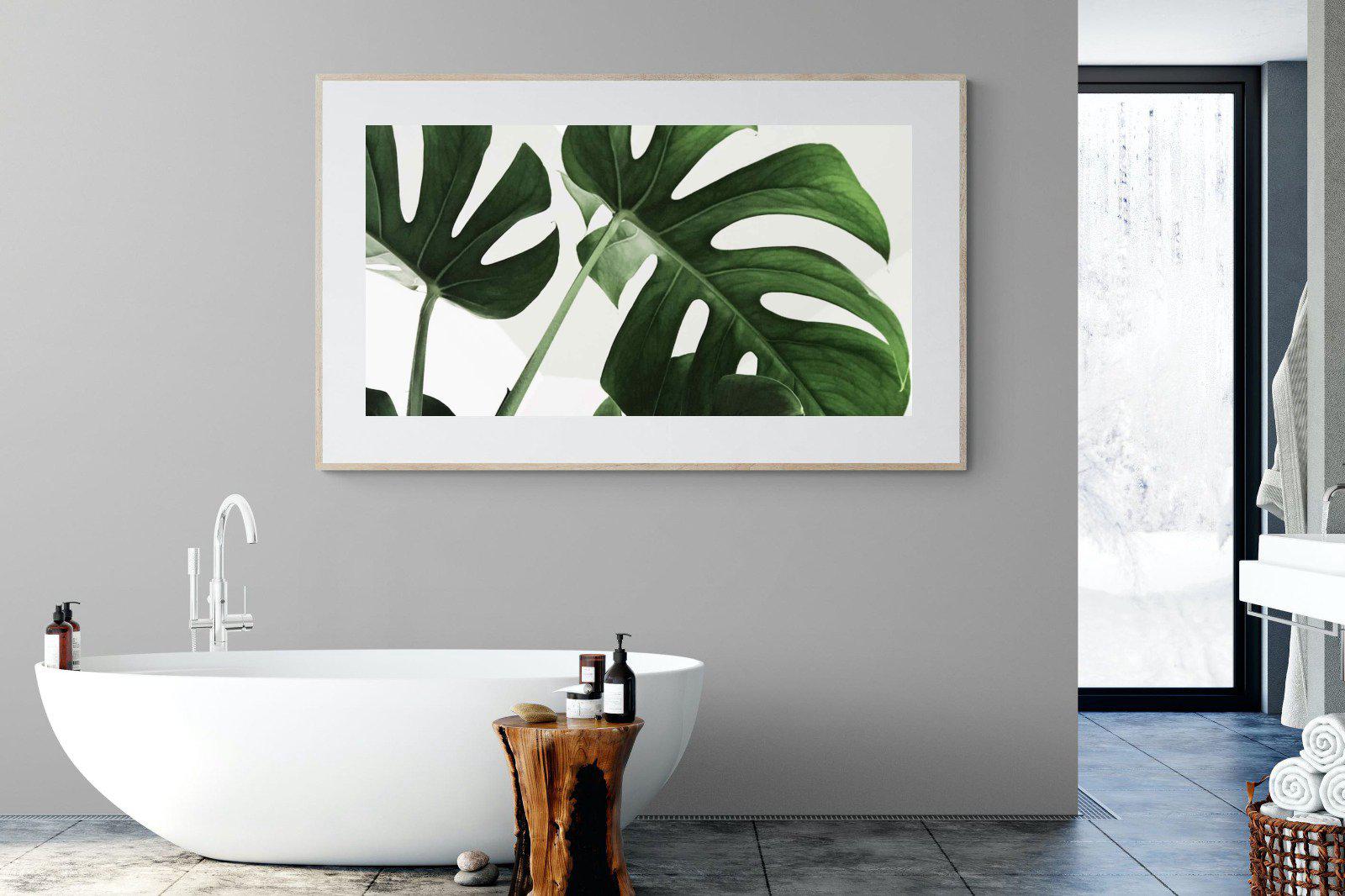 Monstera-Wall_Art-180 x 110cm-Framed Print-Wood-Pixalot