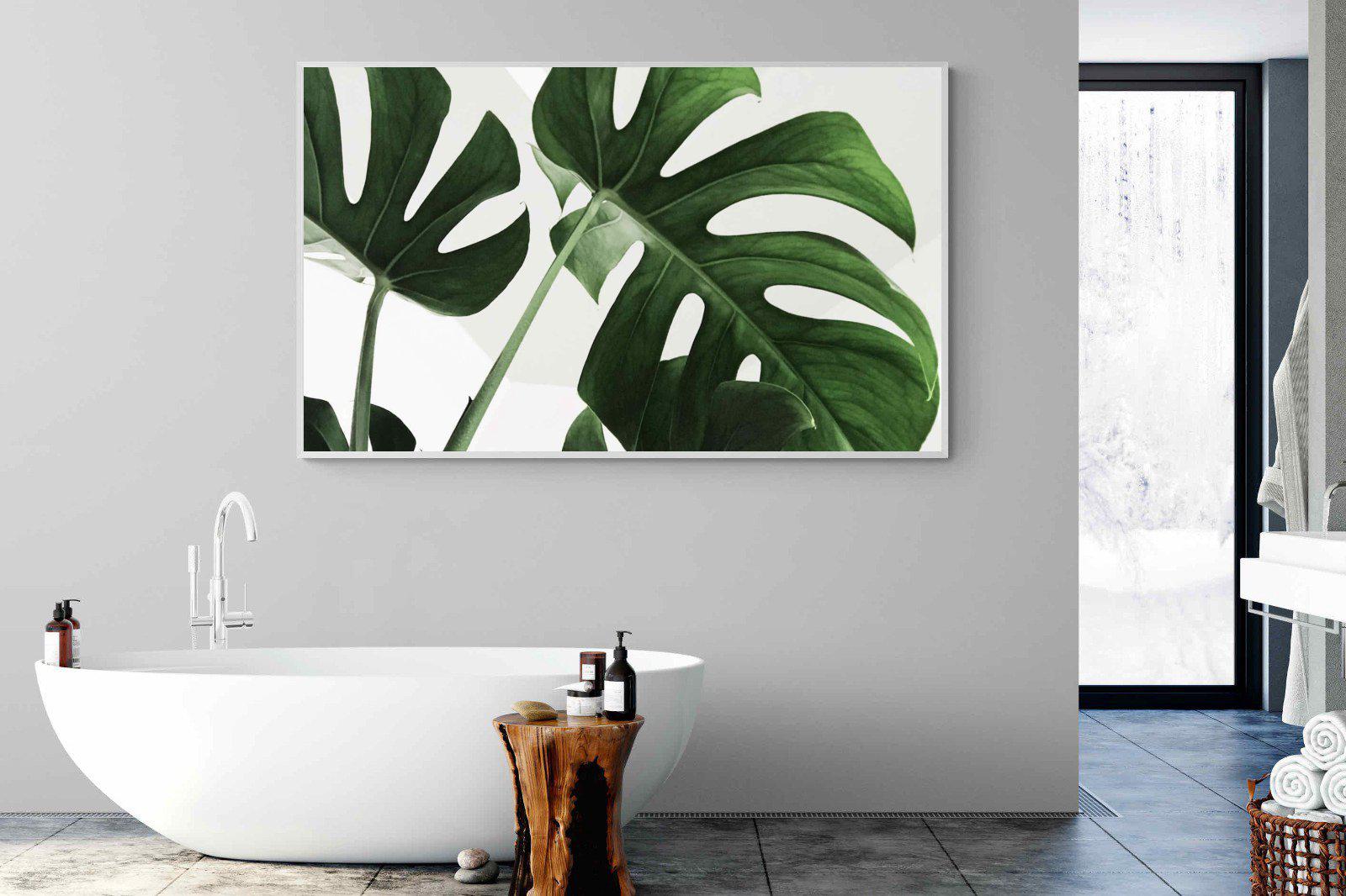 Monstera-Wall_Art-180 x 110cm-Mounted Canvas-White-Pixalot