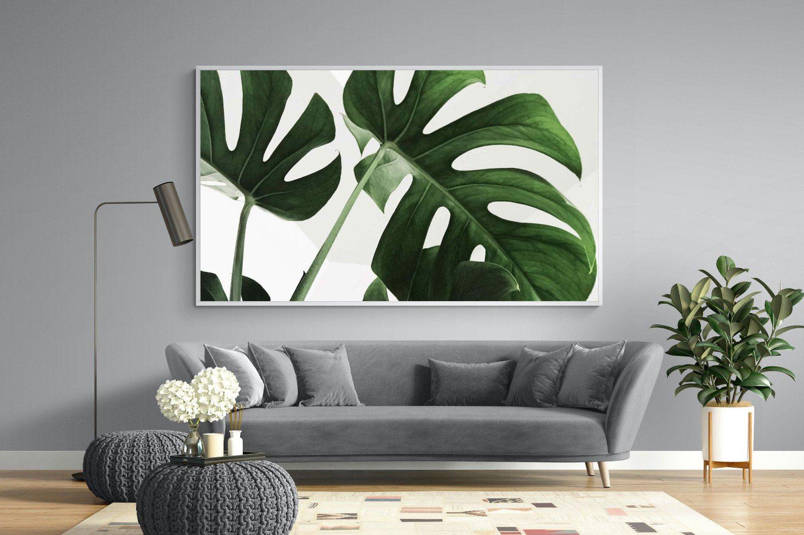 Monstera-Wall_Art-220 x 130cm-Mounted Canvas-White-Pixalot