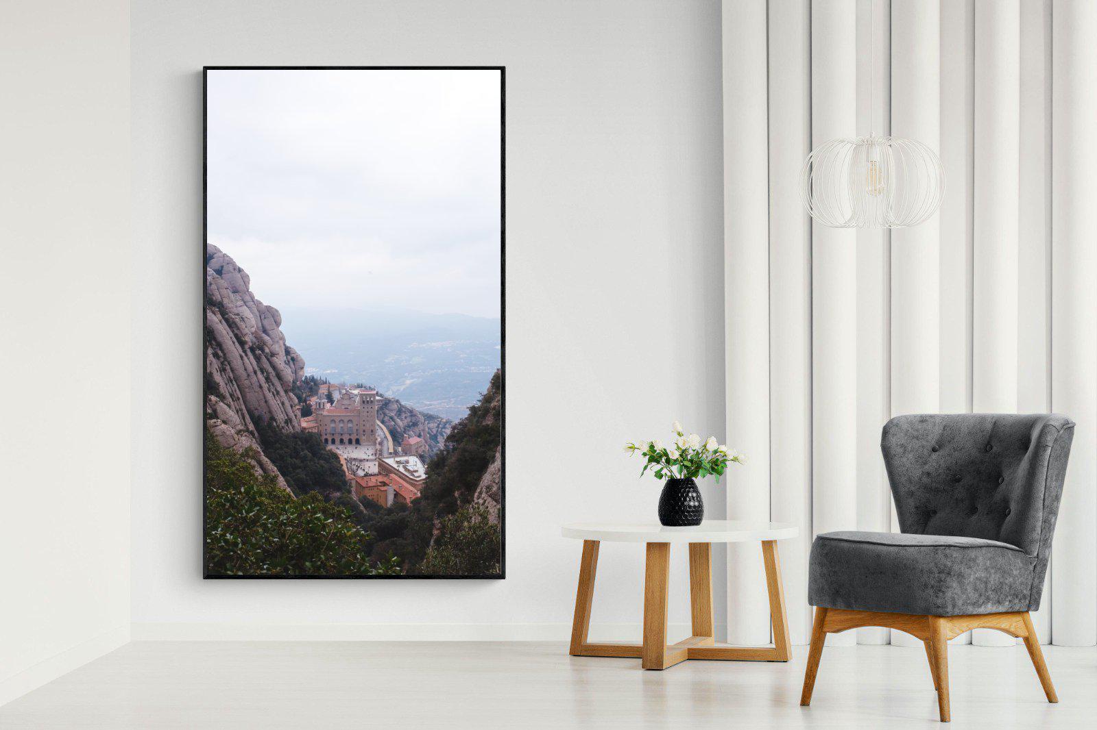 Montserrat-Wall_Art-130 x 220cm-Mounted Canvas-Black-Pixalot
