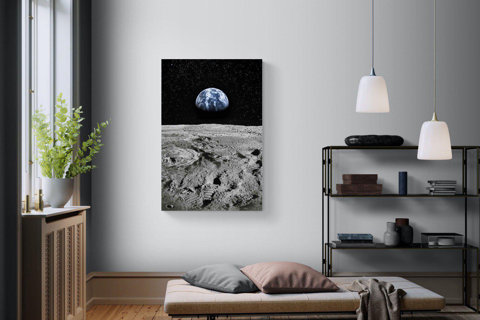 Moon Landing-Wall_Art-100 x 150cm-Mounted Canvas-No Frame-Pixalot