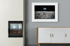Moon Landing-Wall_Art-100 x 75cm-Framed Print-White-Pixalot