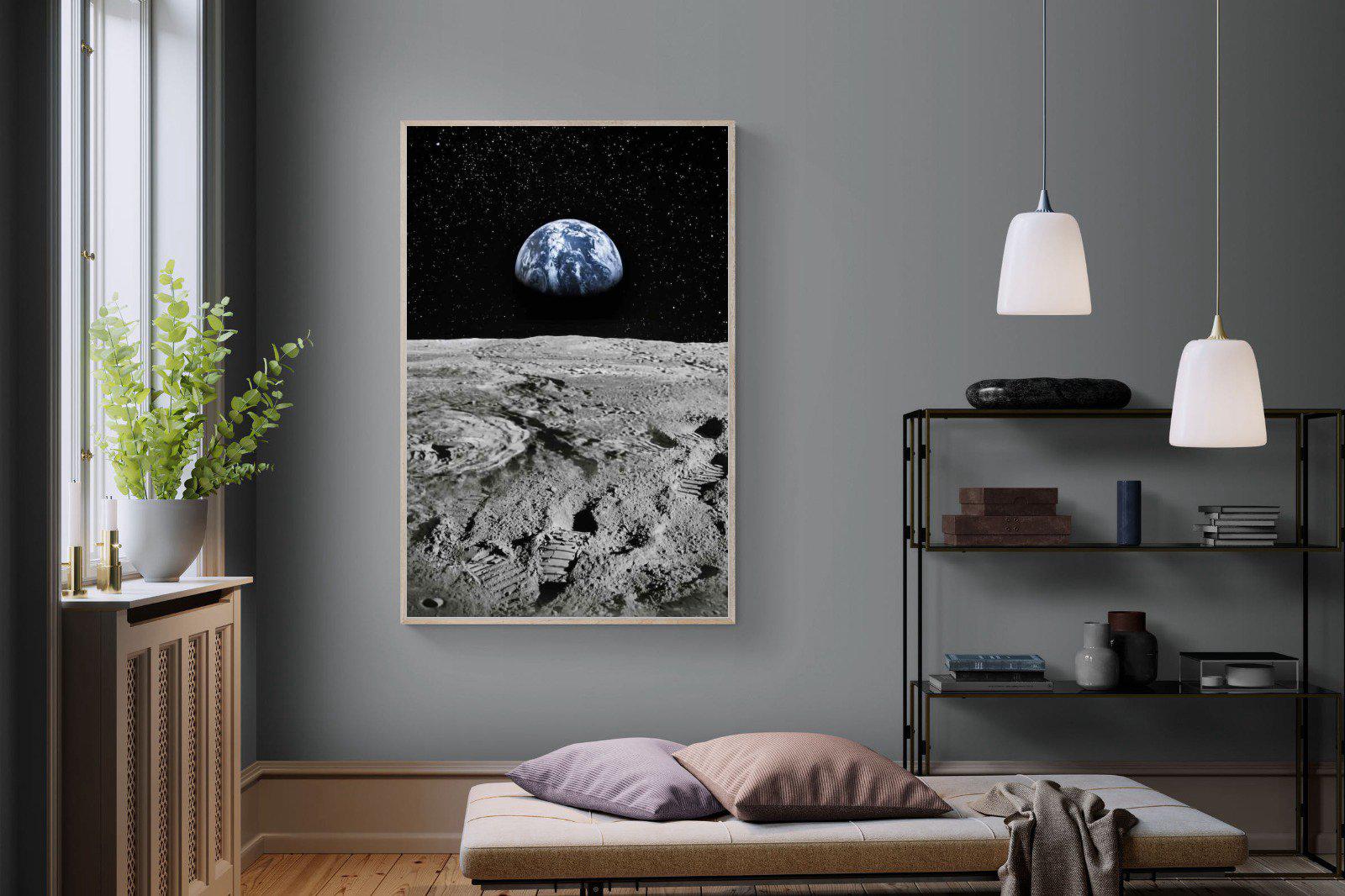 Moon Landing-Wall_Art-120 x 180cm-Mounted Canvas-Wood-Pixalot