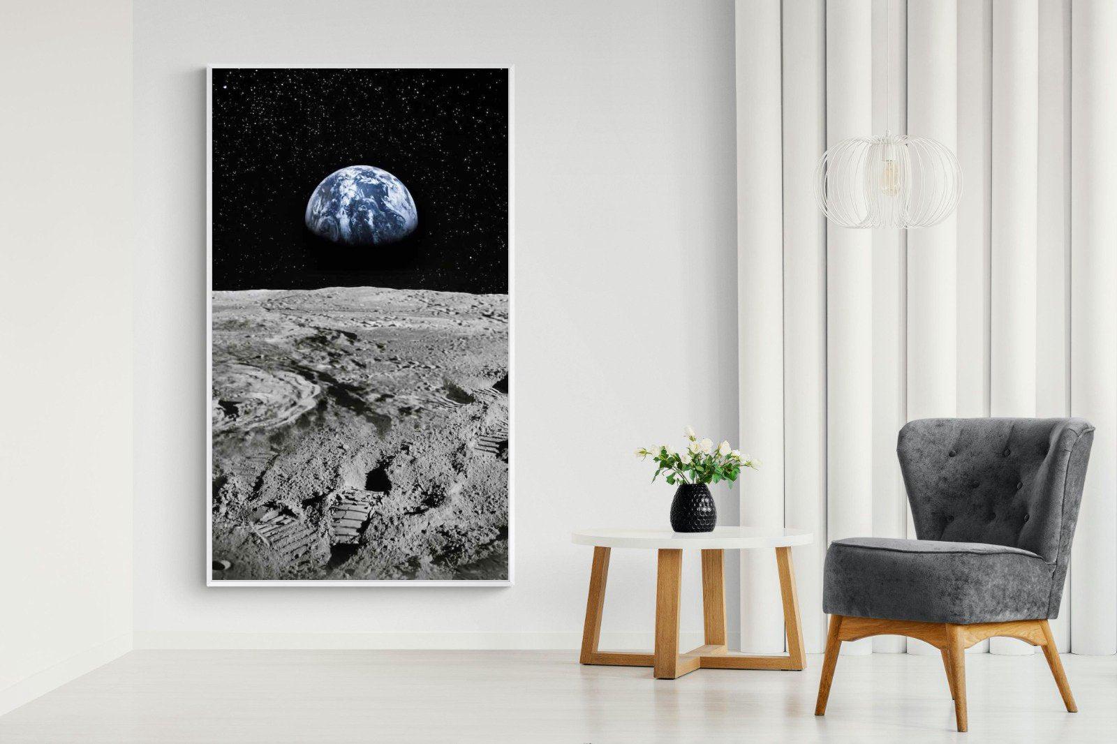 Moon Landing-Wall_Art-130 x 220cm-Mounted Canvas-White-Pixalot