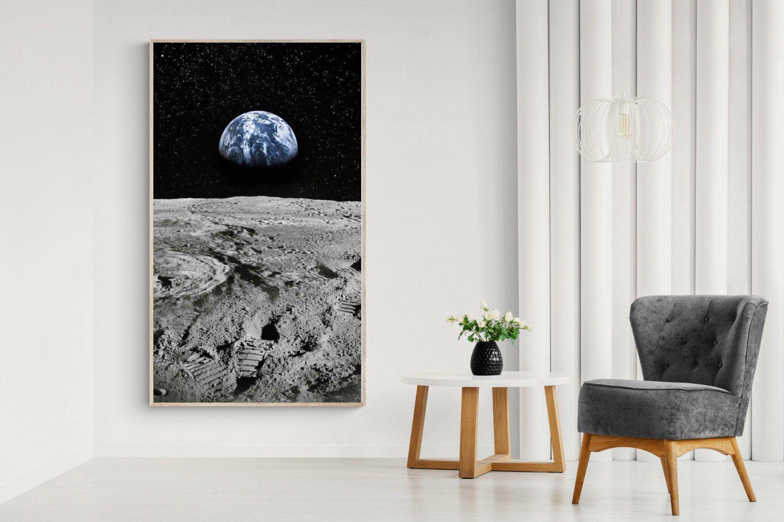 Moon Landing-Wall_Art-130 x 220cm-Mounted Canvas-Wood-Pixalot