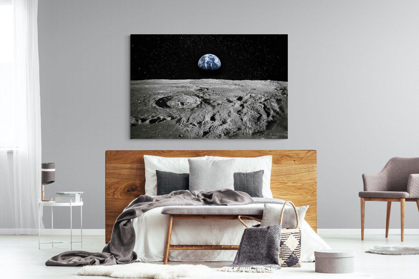Moon Landing-Wall_Art-150 x 100cm-Mounted Canvas-No Frame-Pixalot