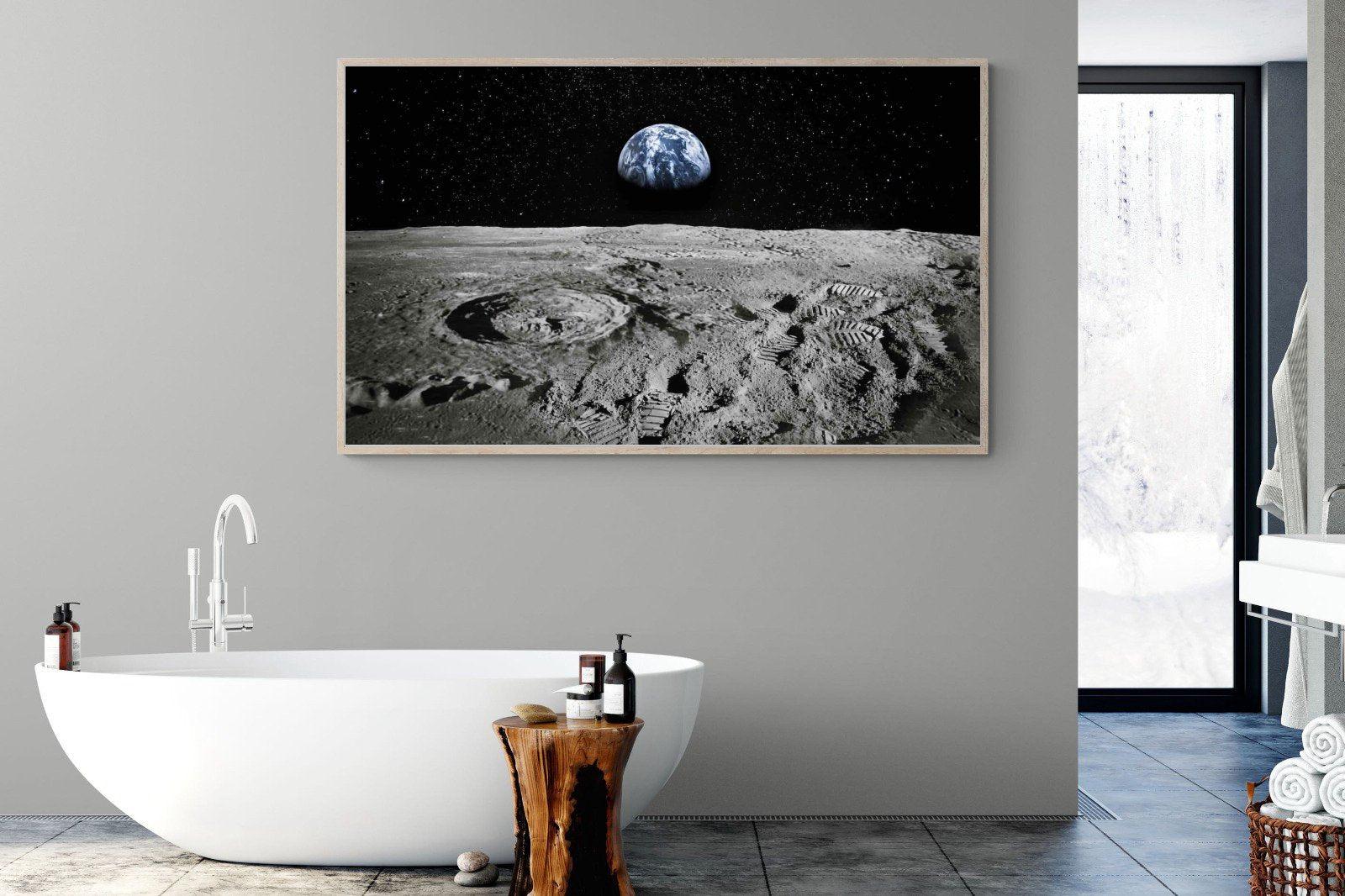 Moon Landing-Wall_Art-180 x 110cm-Mounted Canvas-Wood-Pixalot
