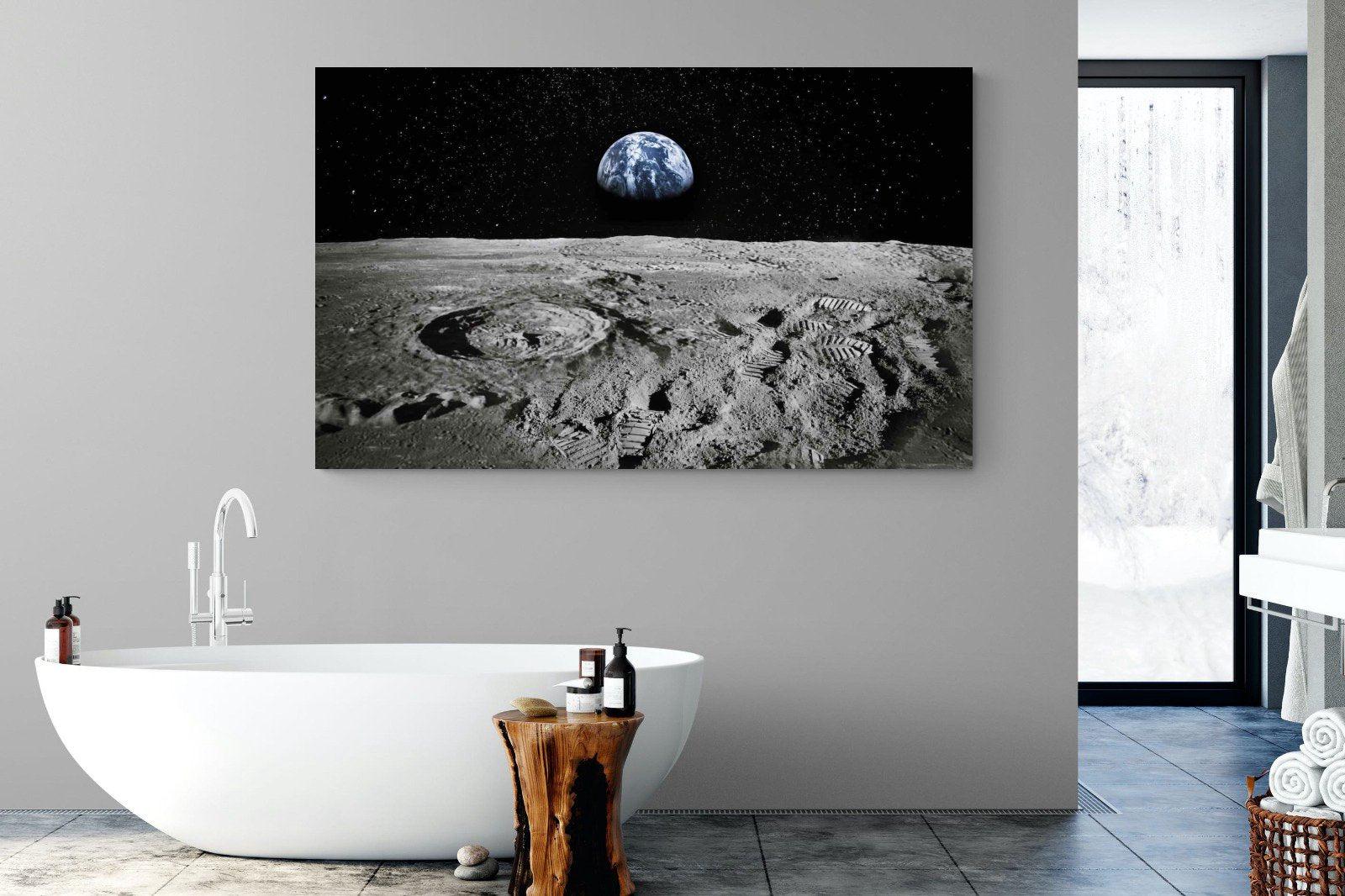 Moon Landing-Wall_Art-180 x 110cm-Mounted Canvas-No Frame-Pixalot