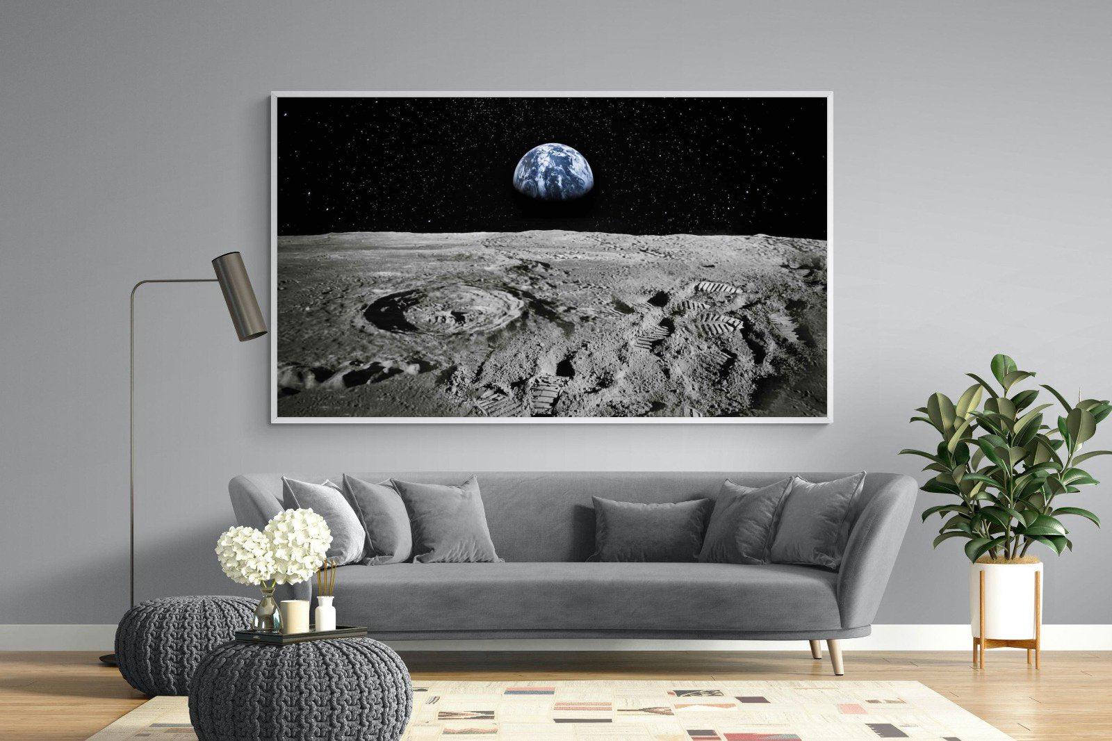 Moon Landing-Wall_Art-220 x 130cm-Mounted Canvas-White-Pixalot
