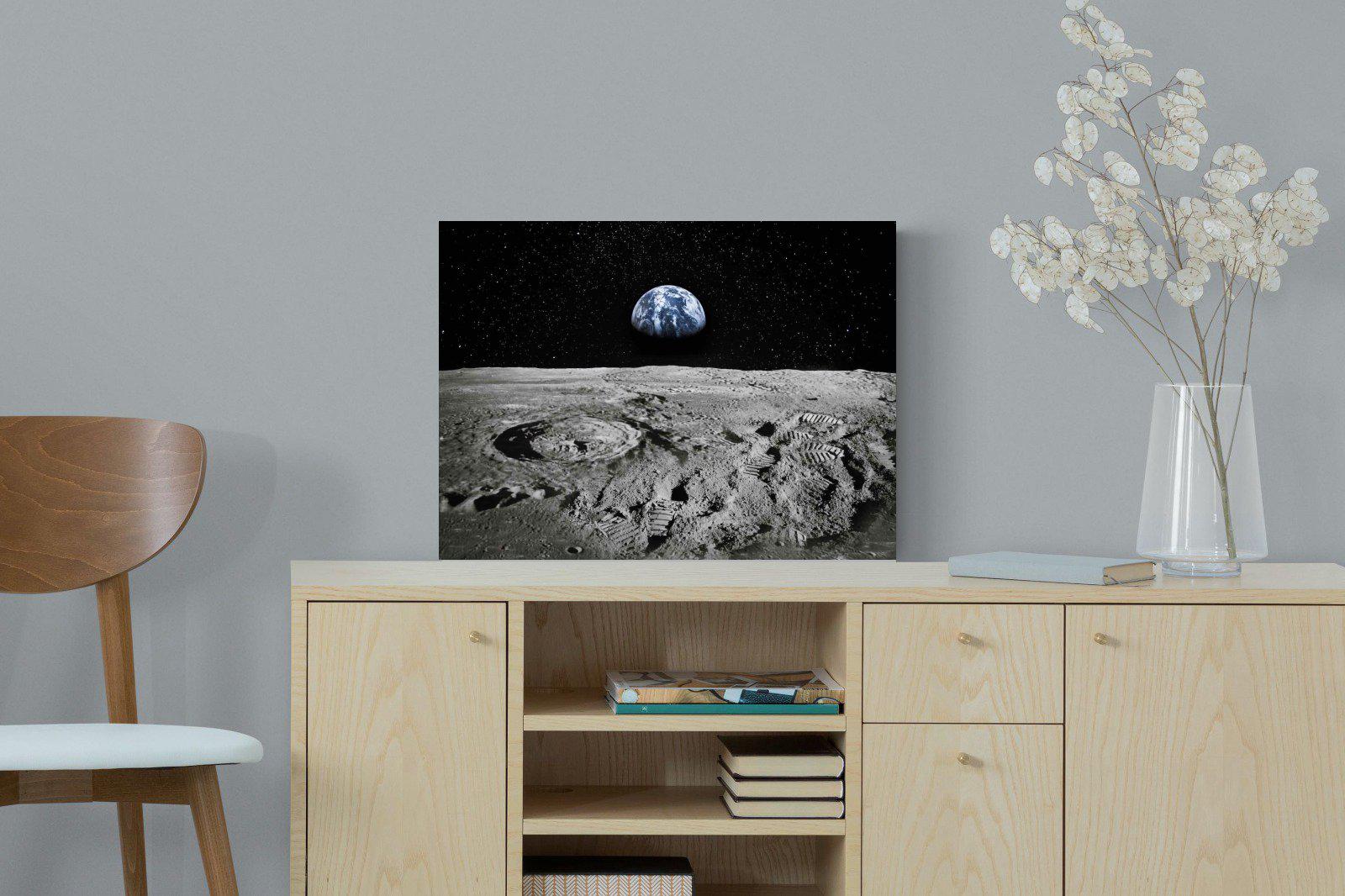 Moon Landing-Wall_Art-60 x 45cm-Mounted Canvas-No Frame-Pixalot