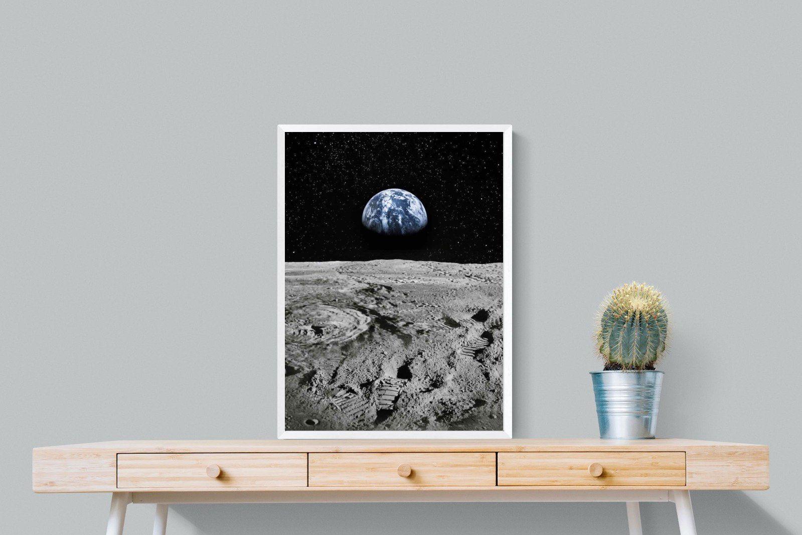Moon Landing-Wall_Art-60 x 80cm-Mounted Canvas-White-Pixalot