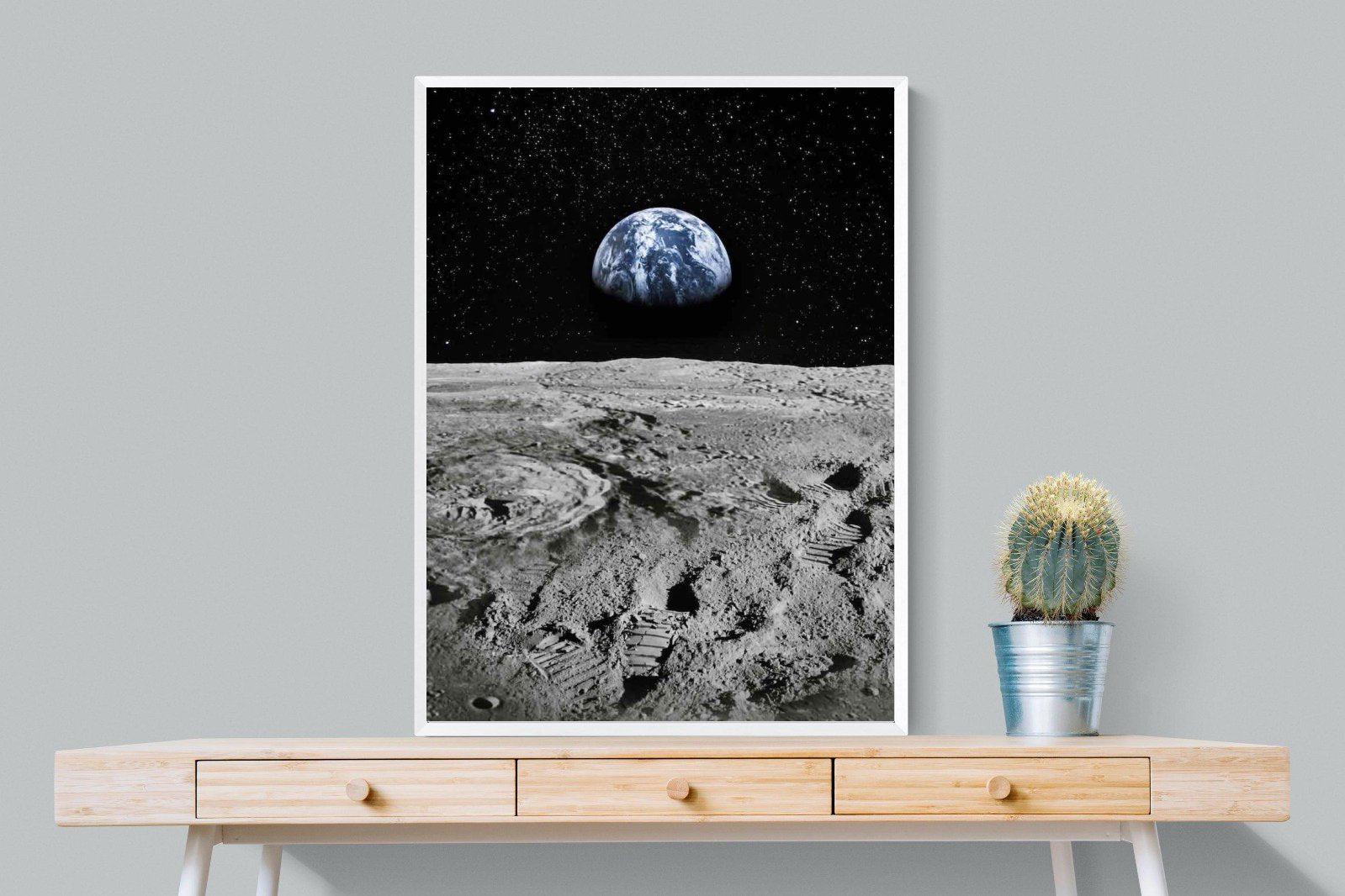 Moon Landing-Wall_Art-75 x 100cm-Mounted Canvas-White-Pixalot