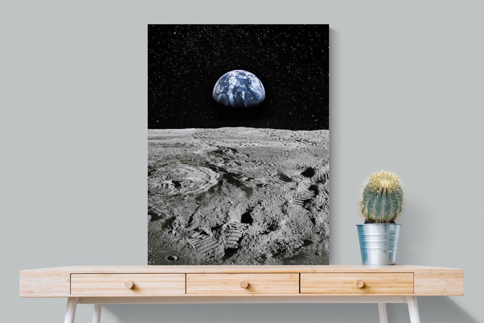 Moon Landing-Wall_Art-75 x 100cm-Mounted Canvas-No Frame-Pixalot