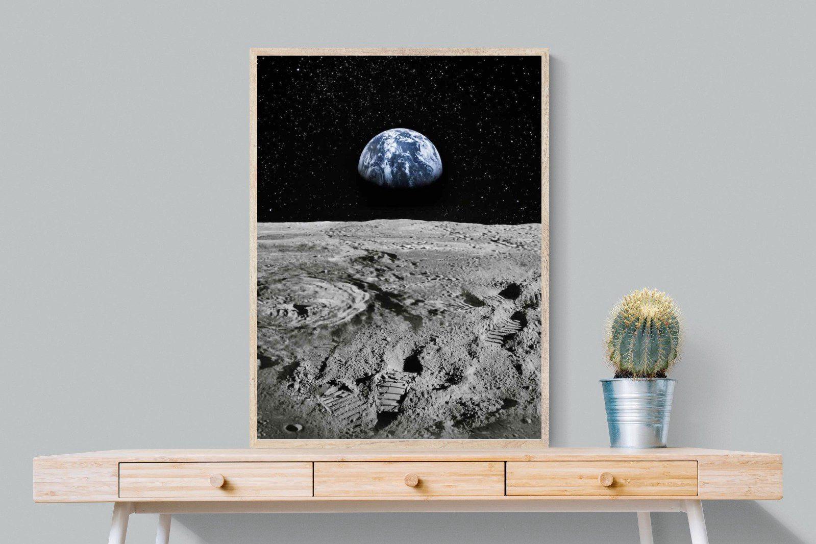 Moon Landing-Wall_Art-75 x 100cm-Mounted Canvas-Wood-Pixalot