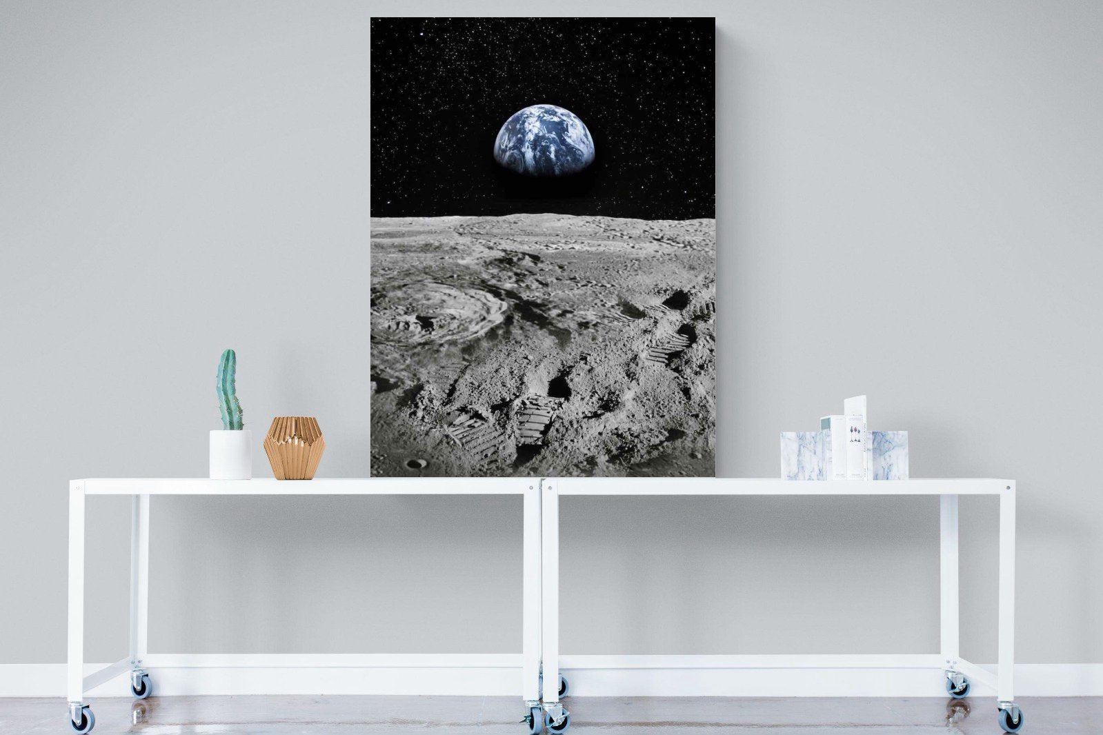 Moon Landing-Wall_Art-90 x 120cm-Mounted Canvas-No Frame-Pixalot