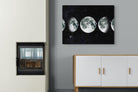 Moon Phases-Wall_Art-100 x 75cm-Mounted Canvas-No Frame-Pixalot