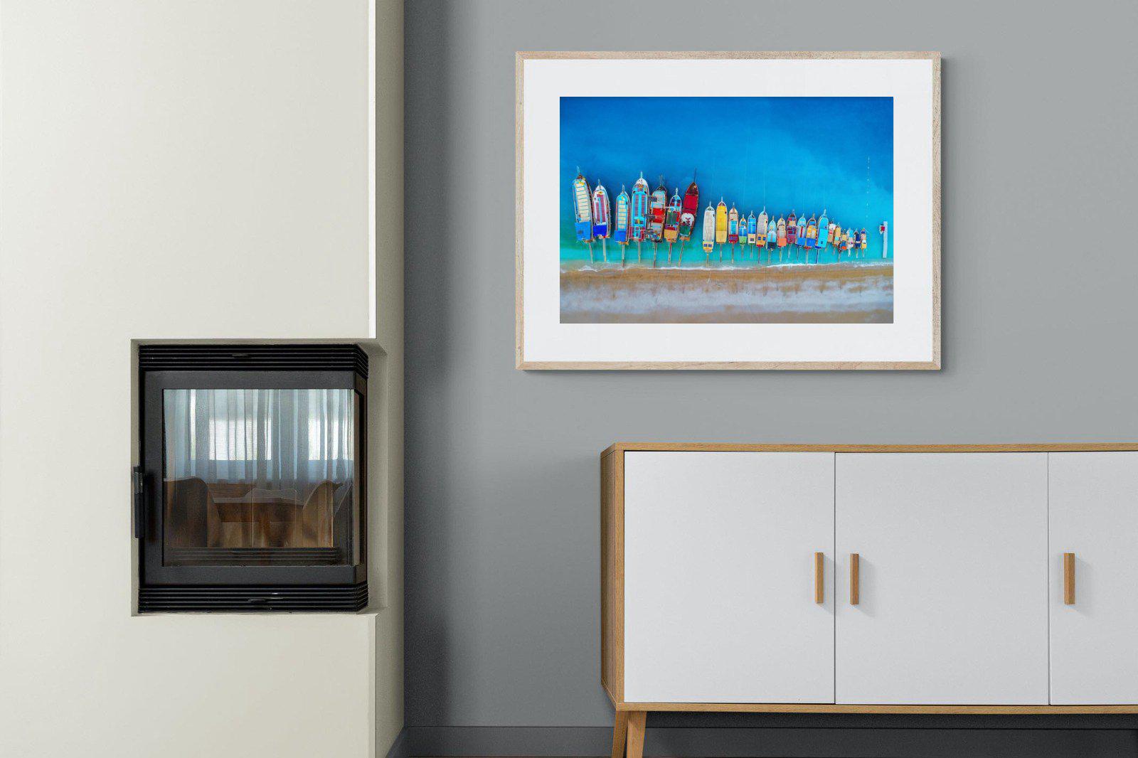 Moored-Wall_Art-100 x 75cm-Framed Print-Wood-Pixalot