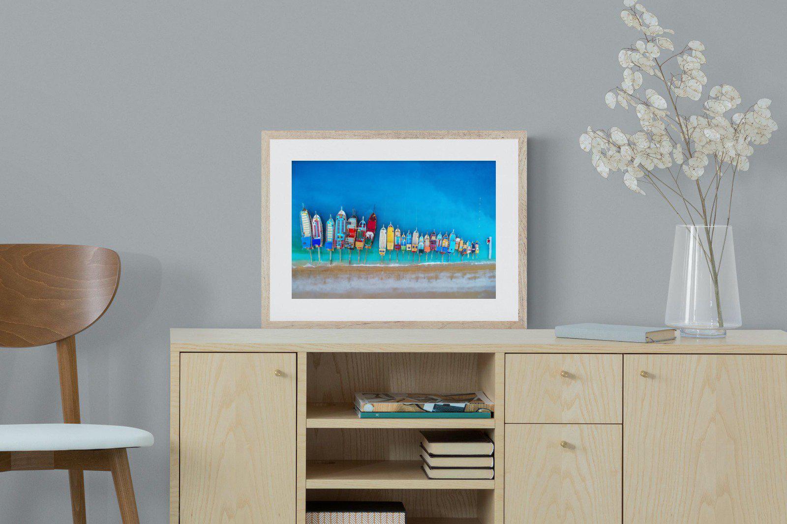 Moored-Wall_Art-60 x 45cm-Framed Print-Wood-Pixalot