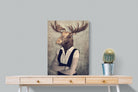 Moose Head-Wall_Art-60 x 80cm-Mounted Canvas-No Frame-Pixalot