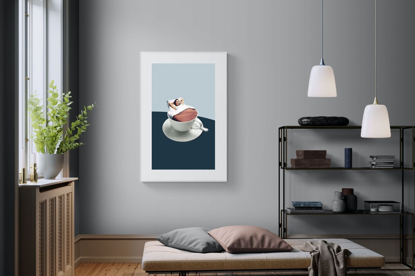 Morning Ritual-Wall_Art-100 x 150cm-Framed Print-White-Pixalot