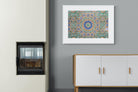 Moroccan Tiles-Wall_Art-100 x 75cm-Framed Print-White-Pixalot