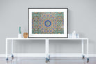 Moroccan Tiles-Wall_Art-120 x 90cm-Framed Print-Black-Pixalot